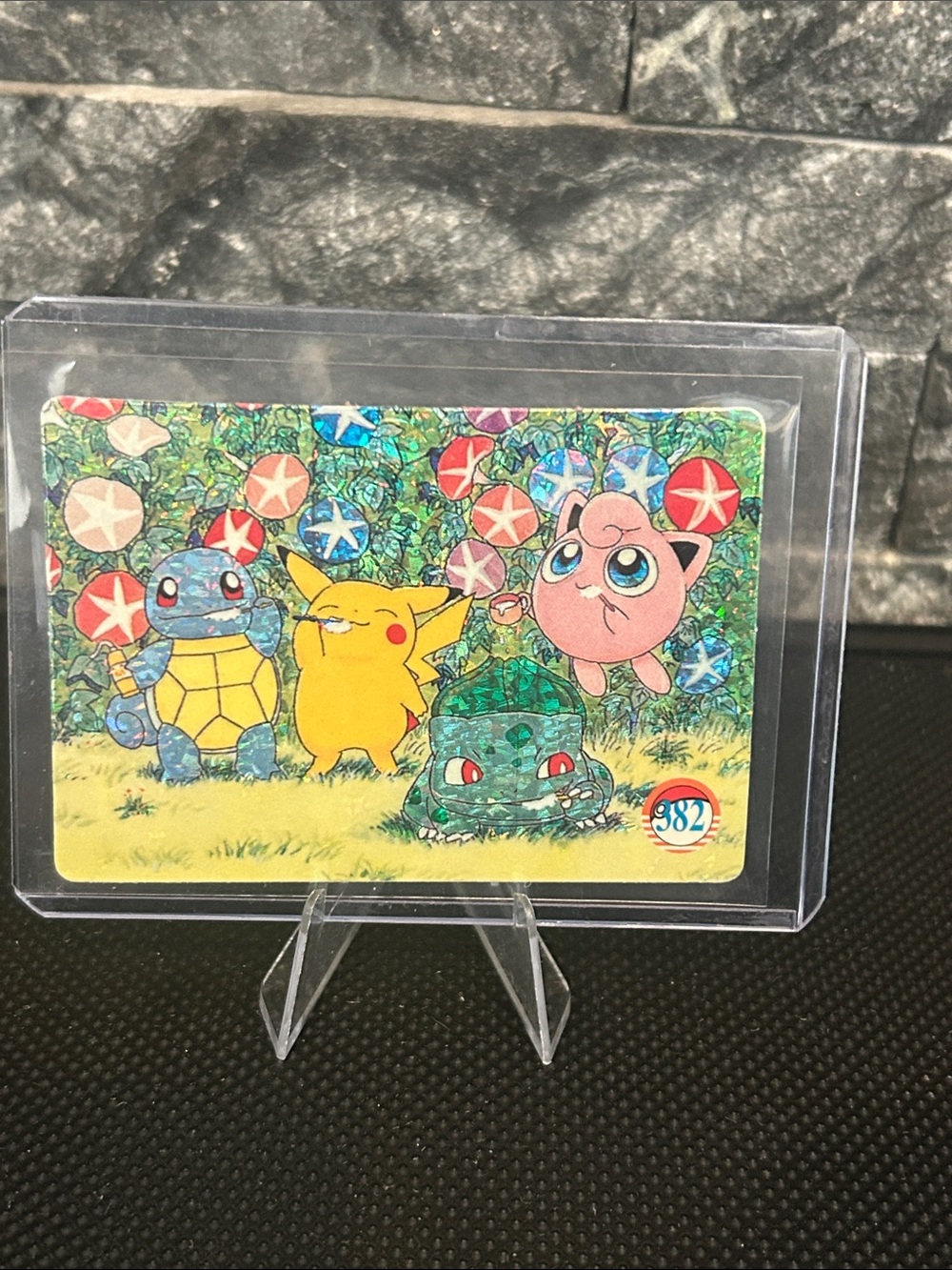 Vintage Pikachu Party #382 & Pikachu Friends #384 Prism Vending Machine Sticker